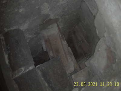 Protruded brick chimney Protruded brick chimney